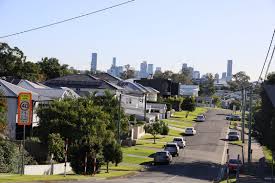 Brisbane suburb of Cannon Hill looking towards city