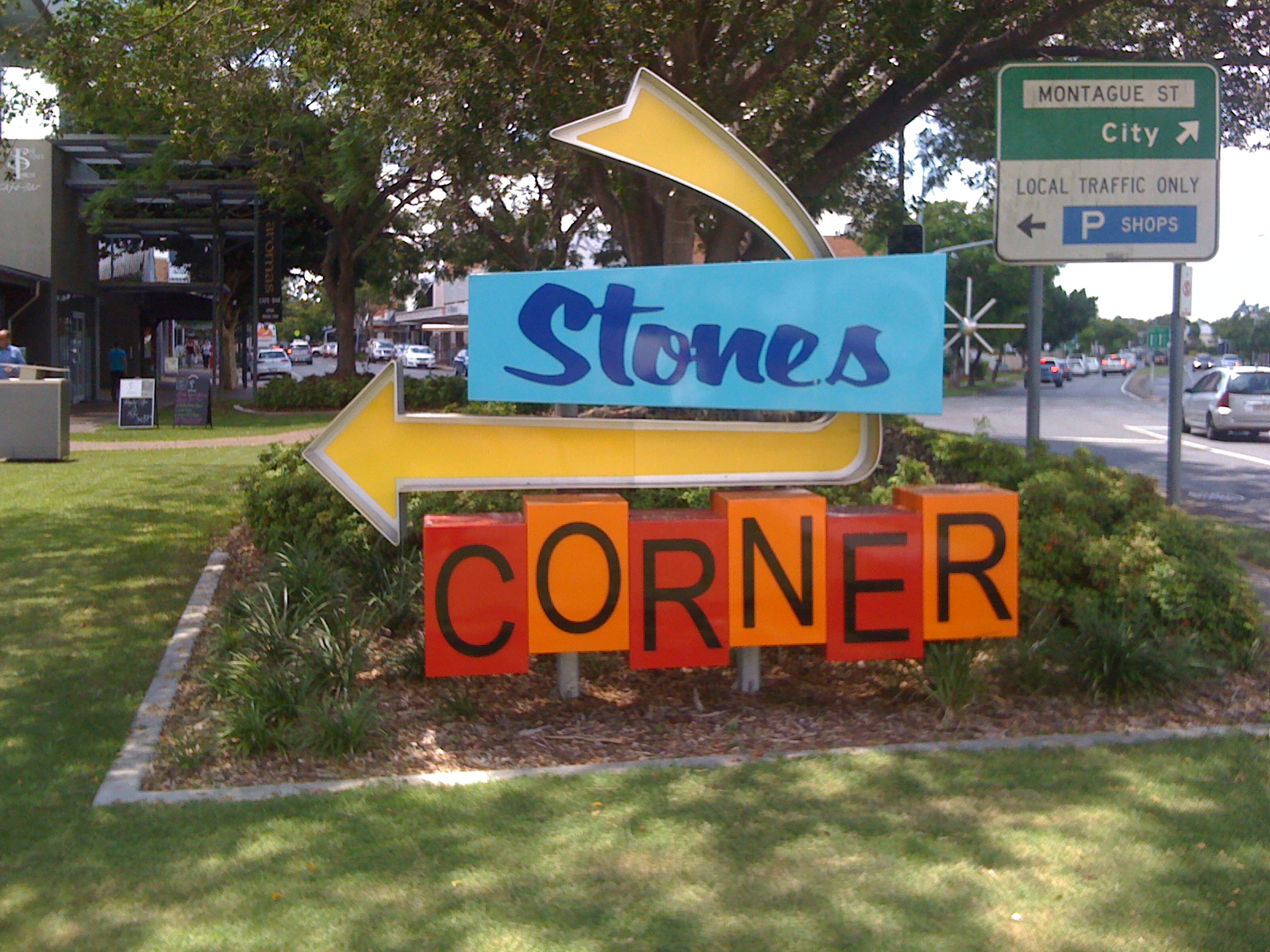 Stones Corner sign in Brisbane